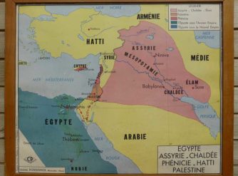 French school map - Middle East