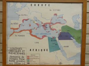 French school map - Greek+ empire