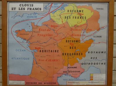 French school map - Clovis