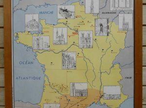 French school map - Gothic France