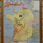 French school map - 100yr war