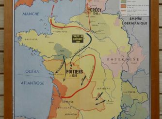 French school map - 100yr war