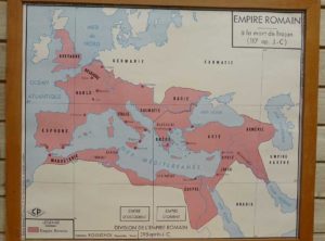 French school map - Roman Empire