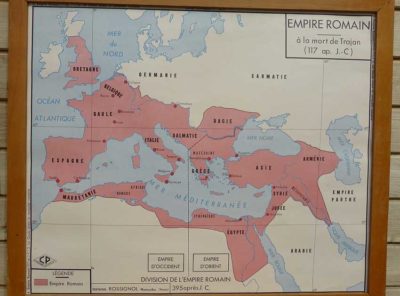 French school map - Roman Empire