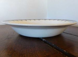 blue and white plate