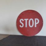 vintage stop sign