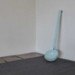 vintage french blue enamel l