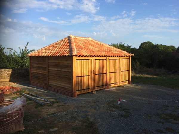 double oak garage finished
